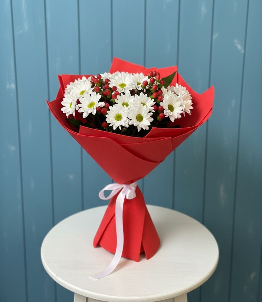 Букет цветов из: Хризантемы в Воронцовке