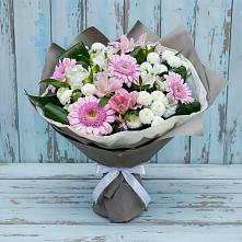 Букет цветов из:  Герберы, Альстромерии и Хризантемы в Воронцовке