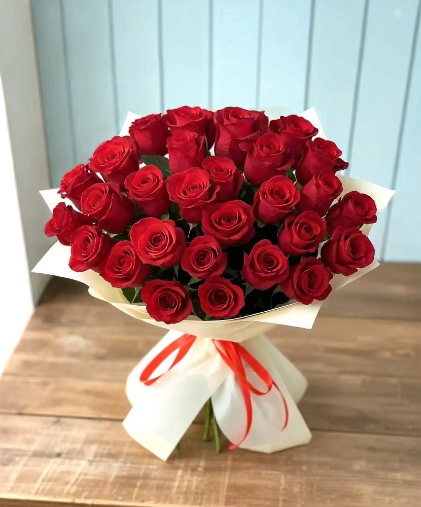 Букет 29 Красных роз в Воронцовке