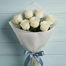 Букет 7 Белых роз Эдлесс Лав в Воронцовке