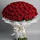 Букет 101 Красная роза Блэк Мэджик в Воронцовке
