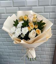 Букет цветов из:  Розы и Хризантемы в Воронцовке
