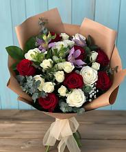 Букет цветов из:  Розы и Альстромерии в Воронцовке