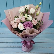 Букет цветов из:  Розы и Лизиантусы #REPLACE_PRED# Воронцовке