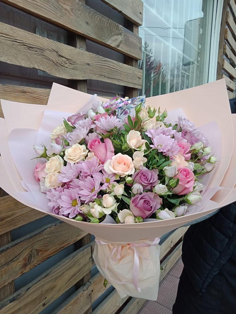 Букет цветов из: Розы и Хризантемы в Воронцовке