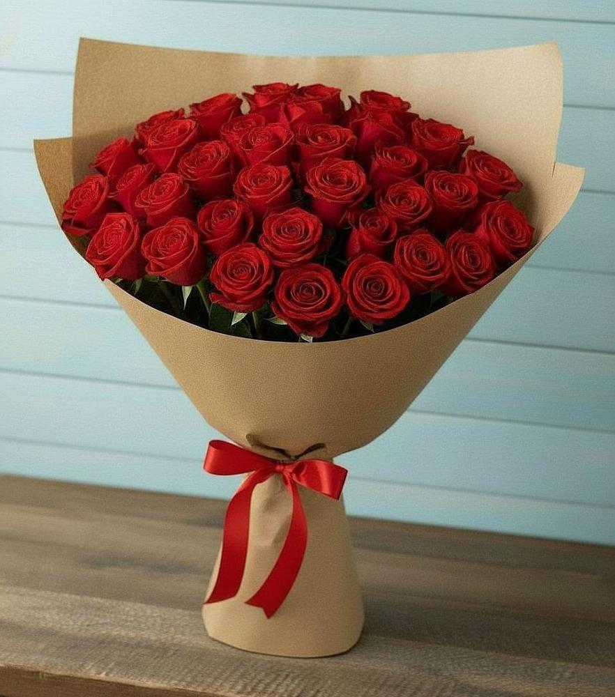 Букет Красные розы Милано в Воронцовке