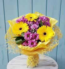 Букет цветов из:  Хризантемы и Герберы в Воронцовке