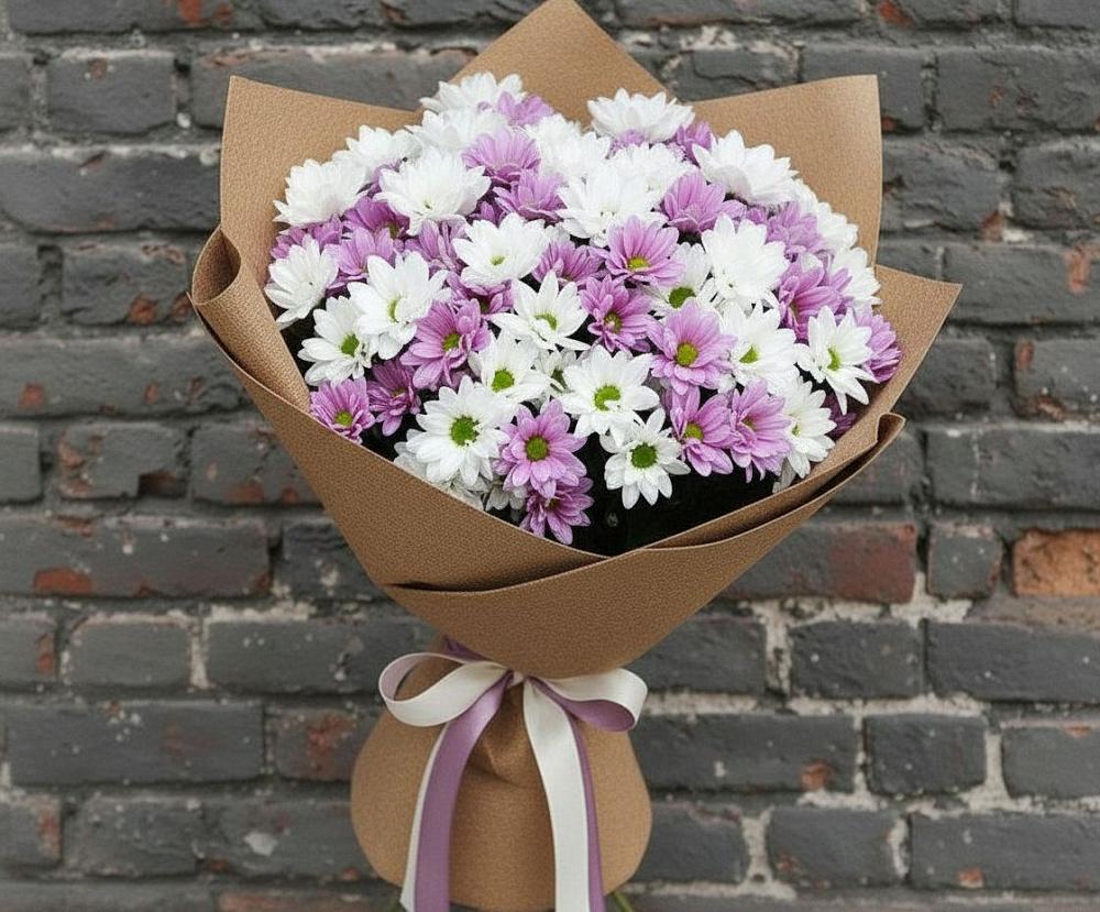 Букет цветов из: Хризантемы в Воронцовке