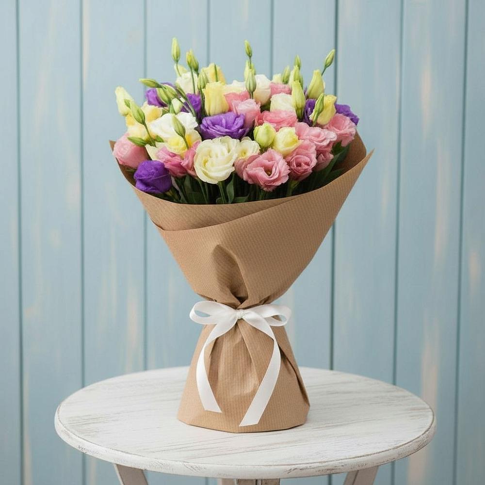 Букет цветов из: Лизиантусы в Воронцовке