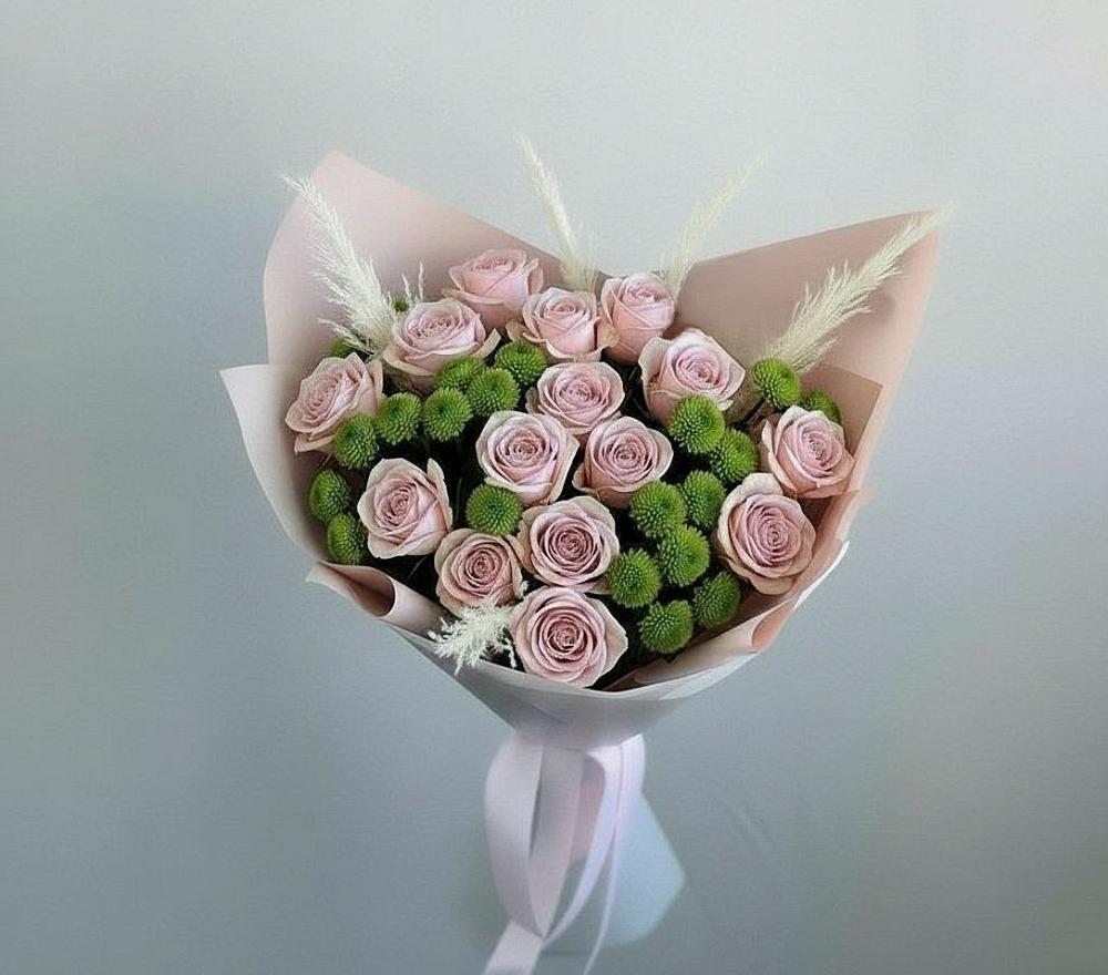 Букет цветов из: Розы и Хризантемы в Воронцовке