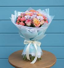 Букет цветов из:  Хризантемы и Розы в Воронцовке