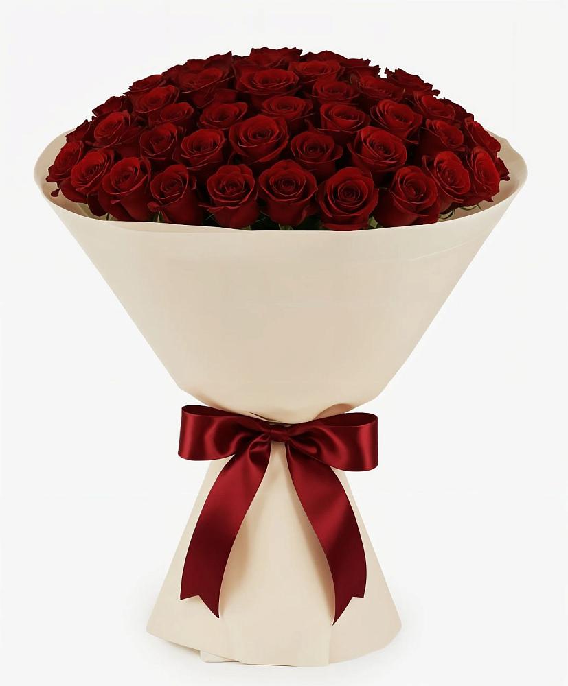 Букет 101 Бордовая роза Блэк Бакарра в Воронцовке